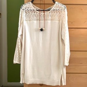 Last chance! Lucky Brand Lace Sweater